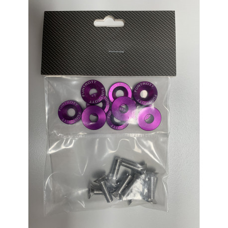 Kit rondelles FASTRIDE de couleur avec vis Couleur Noir Type de vis Vis M6  argent ( ex : Dualtron thunder, DT3, etc )
